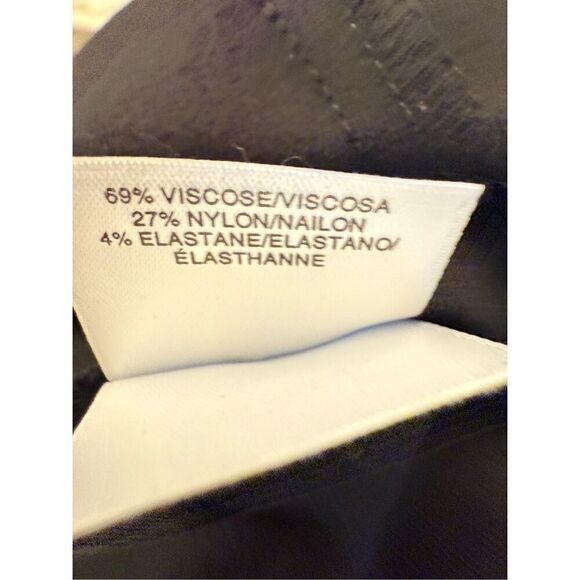 Anne Klein Single Breasted One Button Notched Lapel Blazer Jacket Black Large - Picture 6 of 6